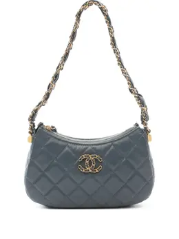 CHANEL Pre-Owned: Голубая сумка 