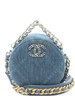 CHANEL Pre-Owned: Голубая сумка 