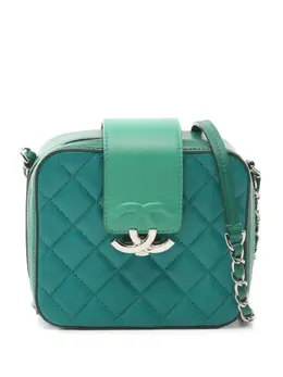 CHANEL Pre-Owned: Голубая сумка 