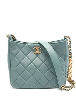 CHANEL Pre-Owned: Голубая сумка 