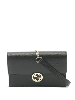 Gucci Pre-Owned: Чёрный кошелёк 