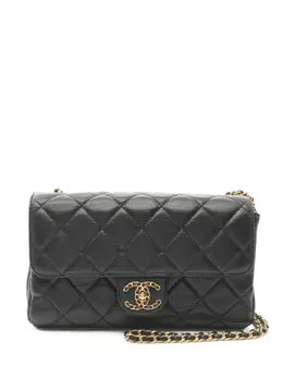 CHANEL Pre-Owned: Чёрная сумка 