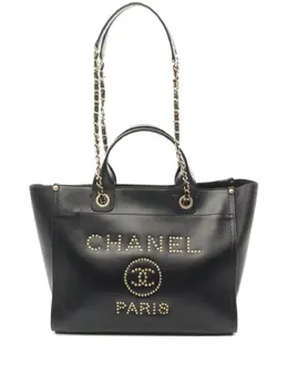 CHANEL Pre-Owned: Чёрная сумка 