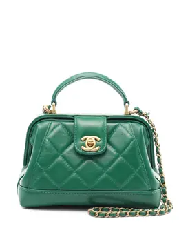 CHANEL Pre-Owned: Зелёная сумка 