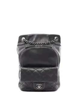 CHANEL Pre-Owned: Чёрный рюкзак 