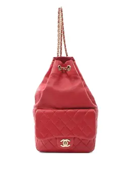 CHANEL Pre-Owned: Красный рюкзак 