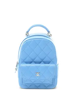 CHANEL Pre-Owned: Голубой рюкзак 