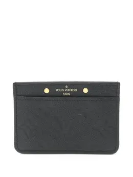 Louis Vuitton Pre-Owned: Чёрный картхолдер 