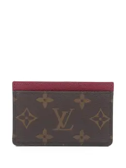 Louis Vuitton Pre-Owned: Коричневый картхолдер 