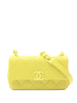 CHANEL Pre-Owned: Жёлтая сумка 