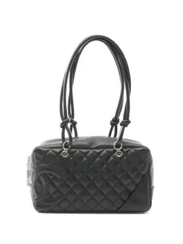 CHANEL Pre-Owned: Чёрная сумка-шоппер 