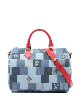 Louis Vuitton Pre-Owned: Голубая сумка 