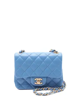 CHANEL Pre-Owned: Голубая сумка 