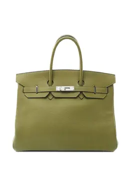 Hermès Pre-Owned: Сумка-шоппер цвета хаки 
