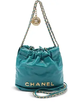 CHANEL Pre-Owned: Голубая сумка 