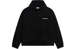Balenciaga: Чёрная толстовка 