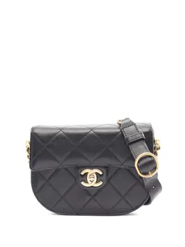 CHANEL Pre-Owned: Чёрная сумка 