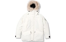 The North Face: Белый пуховик 