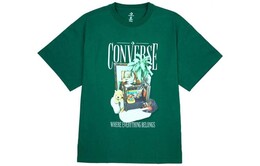 Converse: Зелёная футболка 