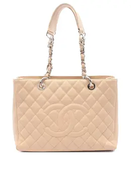 CHANEL Pre-Owned: Светлая сумка-шоппер 