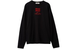 Miu Miu: Чёрная футболка 