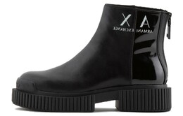 Armani Exchange: Чёрные ботинки 