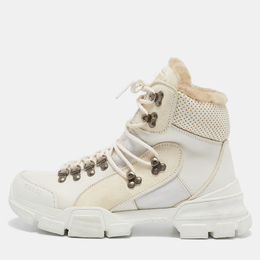 Gucci: Белые кроссовки  Flashtrek