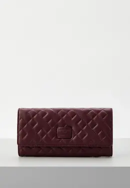 Trussardi: Бордовый кошелёк 