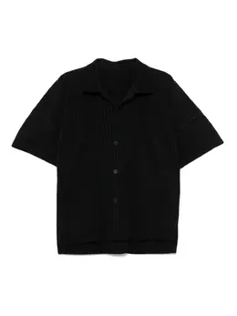 Homme Plissé Issey Miyake: Чёрная рубашка 