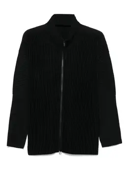 Homme Plissé Issey Miyake: Чёрная куртка 
