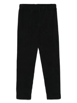 Homme Plissé Issey Miyake: Чёрные брюки 