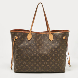 Louis Vuitton: Коричневая сумка  Neverfull
