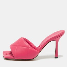 Bottega Veneta: Розовые сандалии  Lido