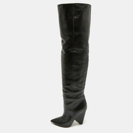Saint Laurent Paris: Чёрные сапоги 