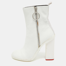 Off-White: Белые ботинки 