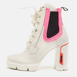 Prada: Белые ботинки 