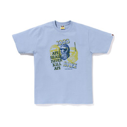 A BATHING APE: Синяя футболка 