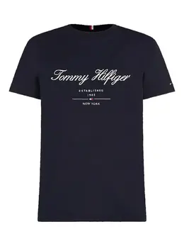Tommy Hilfiger: Синяя футболка 
