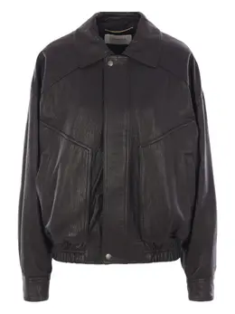 Saint Laurent: Кожаная куртка 
