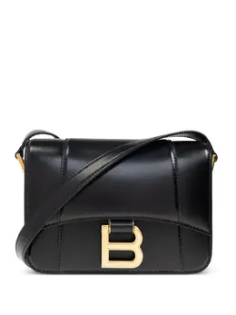 Balenciaga: Чёрная сумка  Hourglass