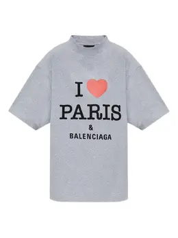 Balenciaga: Футболка с принтом 