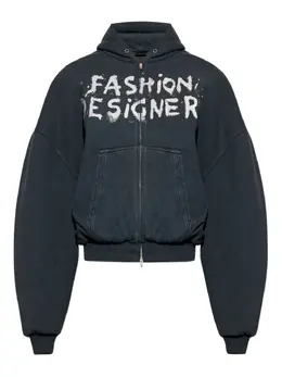 Balenciaga: Чёрная толстовка 