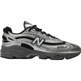 New Balance: Серые кроссовки 
