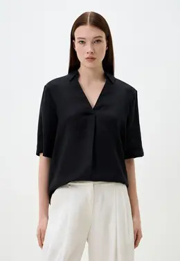United Colors of Benetton: Чёрная блуза 