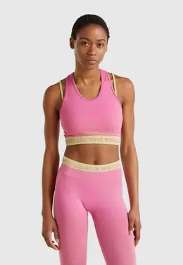 United Colors of Benetton: Розовый топ 