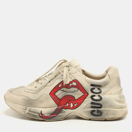 Gucci: Белые кроссовки  Rhyton