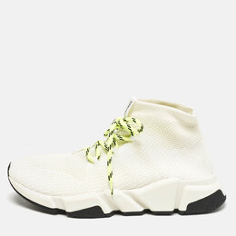 Balenciaga: Белые кроссовки  Speed Trainer