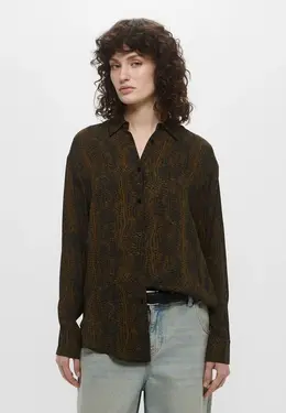 Trussardi: Коричневая блуза 