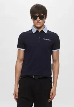 Trussardi: Синее поло 