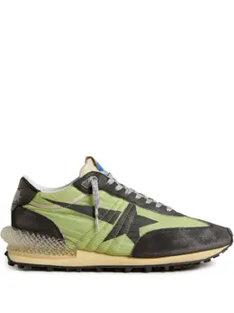 Golden Goose: Зелёные кроссовки  Running